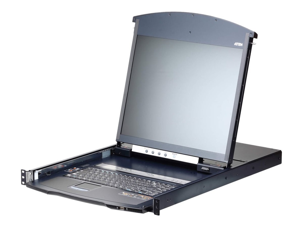 ATEN KL1108VN - KVM-Konsole mit KVM-Switch - 8 Anschlüsse - USB - Englisch - 48.3 cm (19")