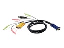 ATEN 2L-5303U - Tastatur- / Video- / Maus- / Audio-Kabel - HD-15 (VGA)