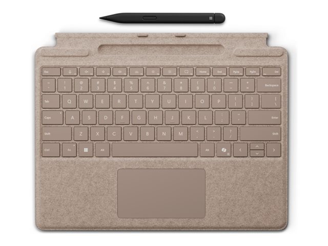 Microsoft Surface Pro Keyboard - Tastatur - mit Trackpad, Beschleunigungsmesser, Surface Slim Pen 2 Ablage- und Ladeschale