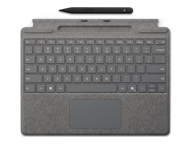 Microsoft Surface Pro Keyboard - Tastatur - mit Trackpad, Beschleunigungsmesser, Surface Slim Pen 2 Ablage- und Ladeschale