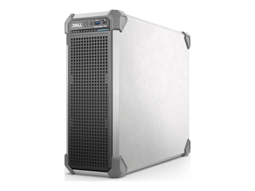 Dell PowerEdge T160 - Server - Compact Tower - 1-Weg - 1 x Xeon E-2434 / 3.4 GHz - RAM 16 GB - HDD 2 TB - G200eW - 1GbE - kein Betriebssystem - Monitor: keiner - Schwarz - BTP - Dell Smart Selection, Dell Smart Value - mit 3 Jahre Basis Vor-Ort (DE - 1 Jahr)