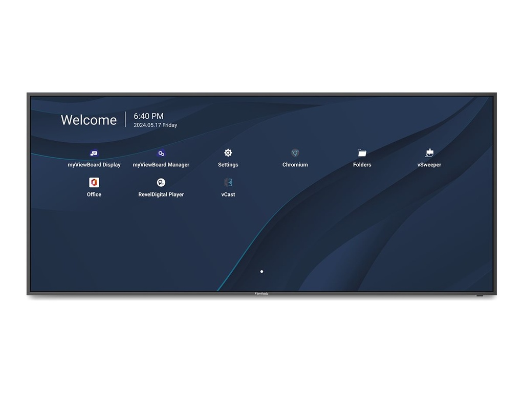 ViewSonic CDE105UW - 267 cm (105") Diagonalklasse LCD-Display mit LED-Hintergrundbeleuchtung - Digital Signage - mit integrierter Media-Player / optionale Slot-in-PC-Funktionalität - Android - 5K UHD (2160p)