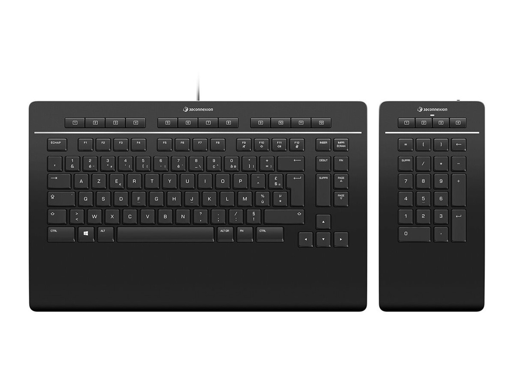 3Dconnexion Keyboard Pro with Numpad - Tastatur und Nummernfeld