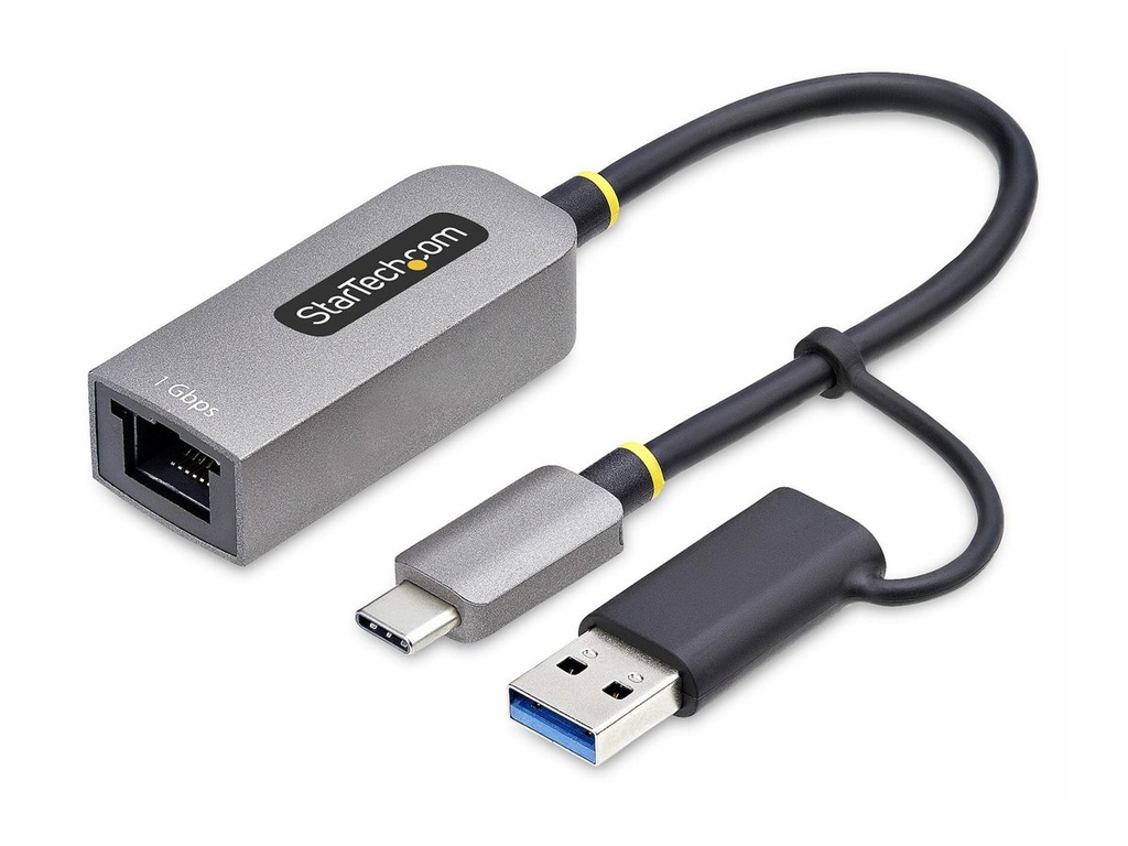 StarTech.com USB-C to Ethernet Adapter w/USB-A Adapter, Realtek RTL8153B