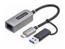 StarTech.com USB-C to Ethernet Adapter w/USB-A Adapter, Realtek RTL8153B