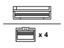 Ruckus Wireless - Direktanschlusskabel - QSFP+ zu SFP+