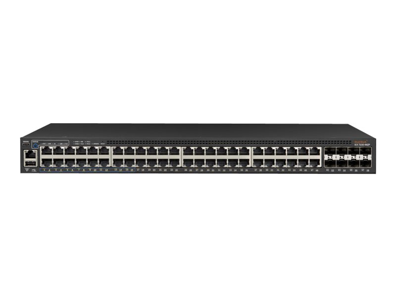 Ruckus ICX 7150-48ZP - Switch - L3 - managed - 16 x 100/1000/2.5G (PoH)