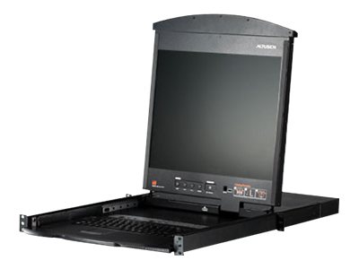 ATEN ALTUSEN KL1508AM - KVM-Konsole mit KVM-Switch - 8 Anschlüsse - PS/2, USB - 43.2 cm (17")