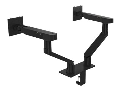 Dell Dual Monitor Arm - MDA20 - Befestigungskit - einstellbarer Arm - für 2 LCD-Displays - Schwarz - Bildschirmgröße: 48.3-86.4 cm (19"-34")