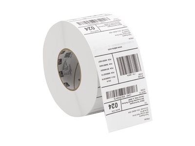 Zebra Z-Select 2000T - Papier - matt - permanenter Acrylklebstoff - Oberseite beschichtet - 139 Mikron - weiß - 102 x 25 mm 4000 Etikett(en) (1 Rolle(n)