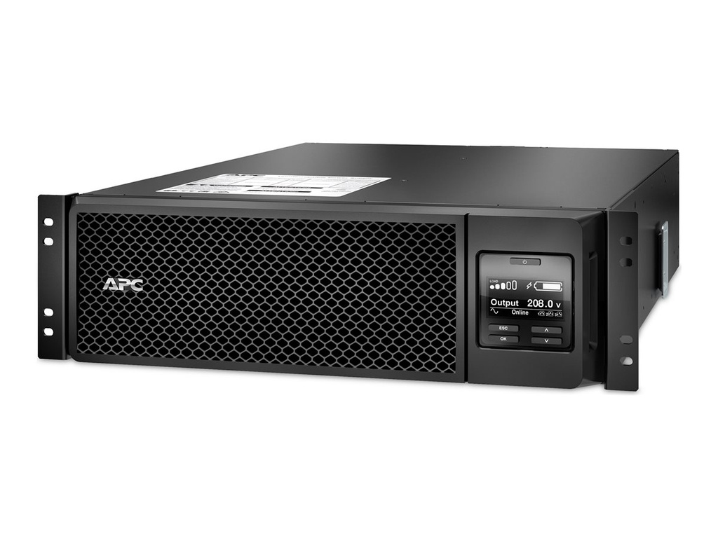 APC Smart-UPS SRT 5000VA RM - USV (Rack - einbaufähig) - Wechselstrom 208 V - 4800 Watt - 5000 VA - Ethernet 10/100, USB - Ausgangsanschlüsse: 16 - 5U - 48.3 cm (19")