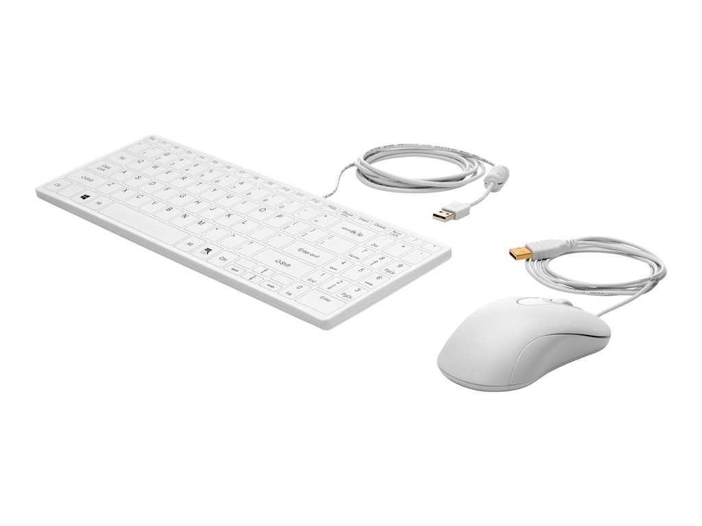 HP  Healthcare - Tastatur-und-Maus-Set - mit Scroll-Rädchen
