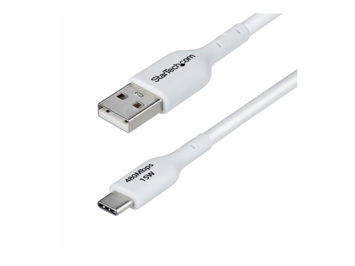 [USB2AC3MNCWHE] StarTech.com 3m (9.8ft) White USB-A to USB-C Charging Cable/Cord, M/M - USB-Kabel - USB (M)