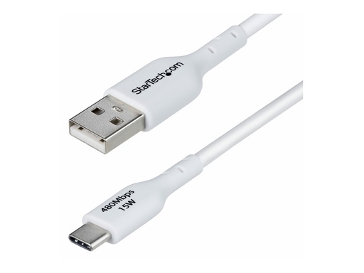 [USB2AC2MNCWHE] StarTech.com 2m (6.6ft) White USB-A to USB-C Charging Cable/Cord, M/M - USB-Kabel - USB (M)