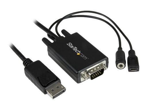 [DP2VGAAMM3M] StarTech.com 3m DisplayPort auf VGA Adapterkabel mit Audio - DP zu VGA Konverter - 1920x1200 - DisplayPort-Adapter - DisplayPort (M)
