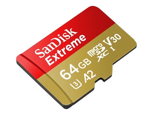 [SDSQXA2-064G-GN6AA] SanDisk Extreme - Flash-Speicherkarte (microSDXC-an-SD-Adapter inbegriffen)
