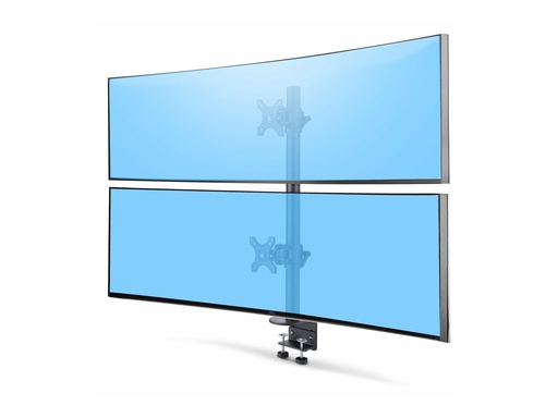 [H2MPV-MONITOR-MOUNT] StarTech.com Desk Mount For 2x Vertically Stacked Monitors, Dual 49", TAA - Befestigungskit (C-Halterung 25 - 100 mm, Mastenbau, Polkappe, 2 VESA-Halterungen, 2 VESA-Platten, 2 Stützkragen)