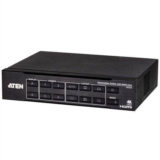 [VP2420] ATEN 4 x 2 True 4K HDMI Presentation Matrix Switch