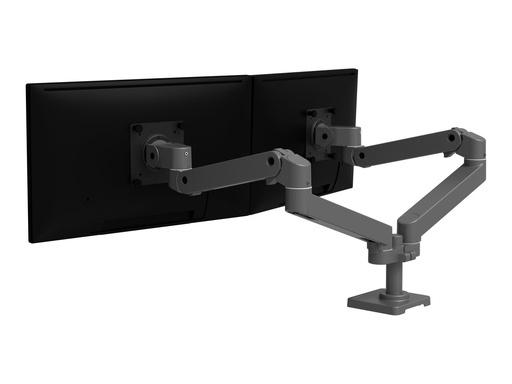 [45-686-293] Ergotron LX Pro - Befestigungskit (Doppelarm) - modular - für 2 LCD-Displays - nebeneinander - Aluminium - Dunkelgrau - Bildschirmgröße: bis zu 68,6 cm (bis zu 27 Zoll)
