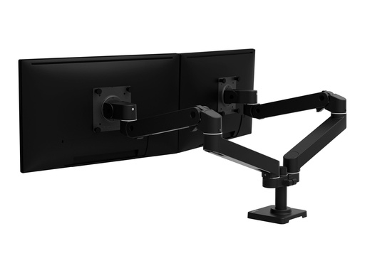 [45-686-292] Ergotron LX Pro - Befestigungskit (Doppelarm) - modular - für 2 LCD-Displays - nebeneinander - Aluminium - Schwarz - Bildschirmgröße: bis zu 68,6 cm (bis zu 27 Zoll)