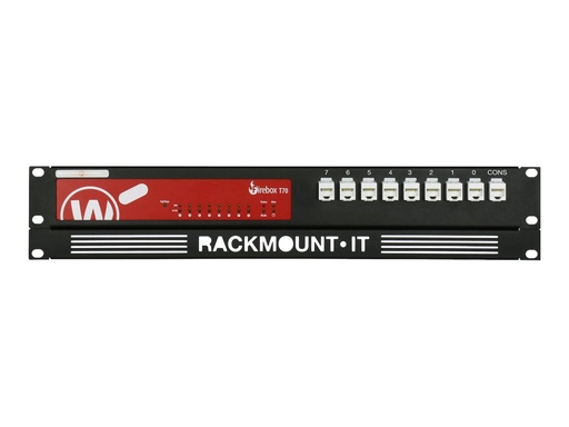 [RM-WG-T4] Rackmount.IT RM-WG-T4 - Montagesatz für Netzwerkgeräte - Rack montierbar - Jet Black, RAL 9005 - 1.3U - 48.3 cm (19")