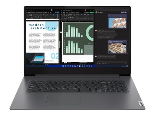 [83A2004PGE] Lenovo V17 G4 IRU 83A2 - 180°-Scharnierdesign - Intel Core i7 13620H / 2.4 GHz - Win 11 Pro - UHD Graphics - 16 GB RAM - 512 GB SSD NVMe - 43.9 cm (17.3")