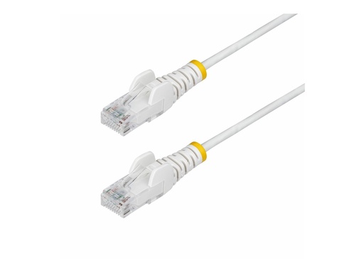 [N6PAT50CMWHS] StarTech.com 50cm White Slim CAT6 Ethernet Cable, Snagless, 28AWG, LSZH - Patch-Kabel - RJ-45 (M)