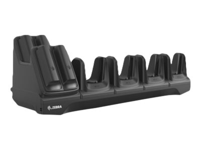 [CRD-MC2X-4SC4BC-01] Zebra 4-Slot Terminal Charger with 4-Slot Battery Charging